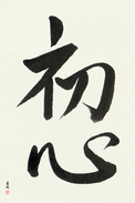 Japanese Calligraphy Art - Beginner's Mind (shoshin) (VD2B)