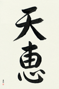 Japanese Calligraphy Art - Heaven's Blessing (tenkei) (VS3A)