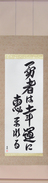 Japanese Hanging Scroll - Fortune Favors The Brave (yuusha wa kouun ni megumareru) (VD5C)