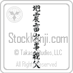 Earthquakes, Thunderbolts, Fires, Fathers (jishin kaminari kaji oyaji) (VS7A)