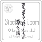Basho - Summer grass, all the warriors are, but the remains of dreams (natsukusa ya tsuwamono domo ga yume no ato) (VD4B)