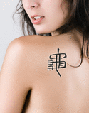 Japanese Turtle Tattoo by Master Japanese Calligrapher Eri Takase