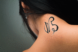 Japanese Pigeon Tattoo by Master Japanese Calligrapher Eri Takase