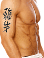 Japanese Bull Tattoo by Master Japanese Calligrapher Eri Takase