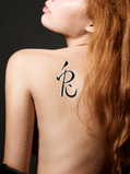 Japanese Rabbit Tattoo by Master Japanese Calligrapher Eri Takase