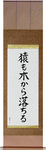 Even Monkeys Fall Out Of Trees Japanese Scroll by Master Japanese Calligrapher Eri Takase