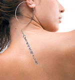 Japanese If three people gather, the wisdom of Monju Tattoo by Master Japanese Calligrapher Eri Takase