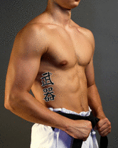 Japanese Weapons Tattoo by Master Japanese Calligrapher Eri Takase