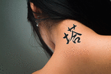 Japanese Tower Tattoo by Master Japanese Calligrapher Eri Takase