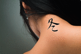 Japanese Winter Tattoo by Master Japanese Calligrapher Eri Takase