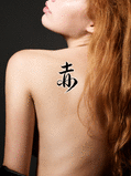 Japanese Red Tattoo by Master Japanese Calligrapher Eri Takase