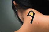 Japanese Moon Tattoo by Master Japanese Calligrapher Eri Takase