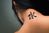 Japanese Water Tattoo by Master Japanese Calligrapher Eri Takase