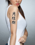 Japanese Laurel Tattoo by Master Japanese Calligrapher Eri Takase
