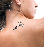 Japanese Mountain Range Tattoo by Master Japanese Calligrapher Eri Takase