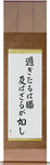 Let what is past flow away downstream Japanese Scroll by Master Japanese Calligrapher Eri Takase