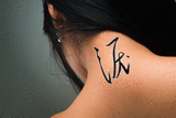Japanese Tear Tattoo by Master Japanese Calligrapher Eri Takase