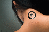 Japanese Nothingness with Zen Circle Tattoo by Master Japanese Calligrapher Eri Takase