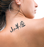 Japanese Capricorn Tattoo by Master Japanese Calligrapher Eri Takase