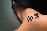 Japanese Year of the Rabbit Tattoo by Master Japanese Calligrapher Eri Takase